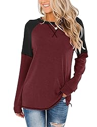 Bingerlily Women's Casual Long Sleeve Tunic Tops