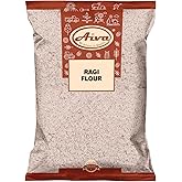 Aiva Finger Millet Flour | Ragi Flour (4 LB) – Stone-Ground Whole Grain Flour for Baking, Cooking, and Traditional Recipes