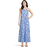 malia maxi dress Multi Striped Linen-Blend Malia Maxi Dress