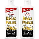 HOPE'S Brass Polish and Cleaner, Prevents Tarnish, Safe for Brass, Copper, Chrome, and Sterling Silver, Metal Polish for Cymbals, Trombone, Trumpet, and Other Instruments, 8 oz, Pack of 2