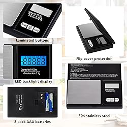 Qicyfeus Digital Small Scale 1000g/0.1g Accuracy