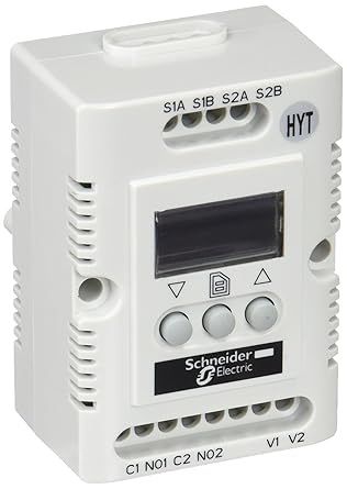 Schneider Electric NSYCCOHYT30VID Climasys Cc, Higrotermo Electrónico, 9-30 V, Temp.