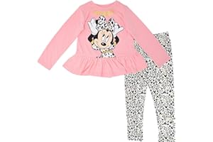 Disney Minnie Mouse Mickey Mouse T-Shirt and Leggings Outfit Set Infant to Big Kid