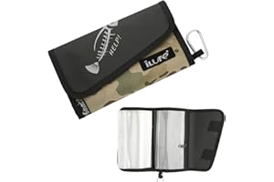 iLure Fishing Tackle Binder bag Soft Bait bag Storage Rig Bag for Baits，Rigs，Jigs and Lines bag, Suitable for Fresh Water and Saltwater