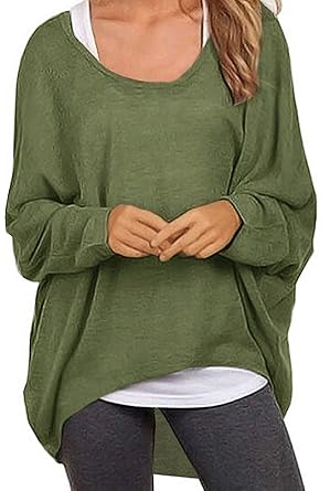 Green Long Sleeve Casual Top
