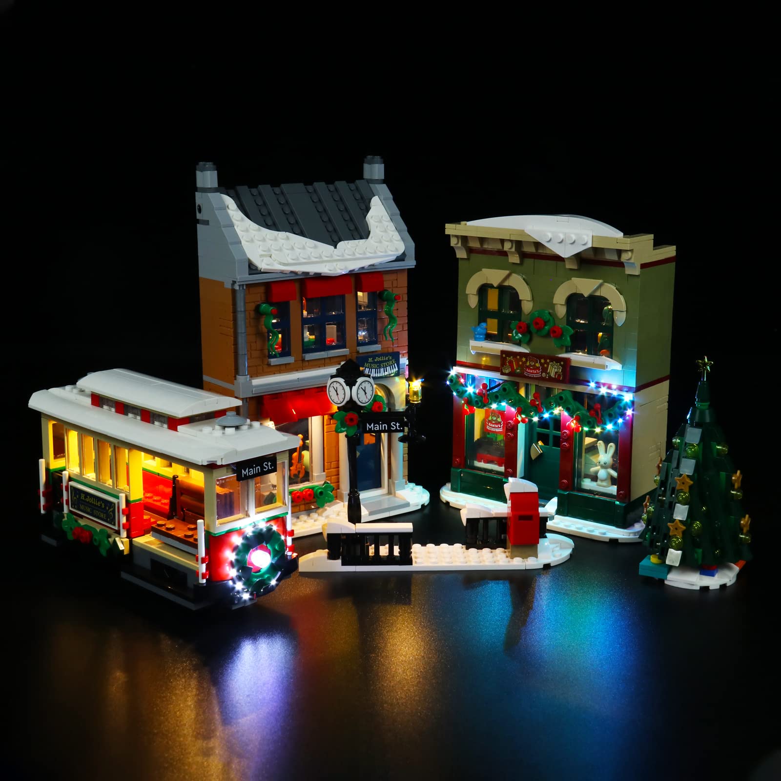 Led Light Kit for Lego Christmas High Street, Led Lighting Set for Lego 10308 Christmas High Street - Not Include Models, Just Light Set (Standard Version) — image 1