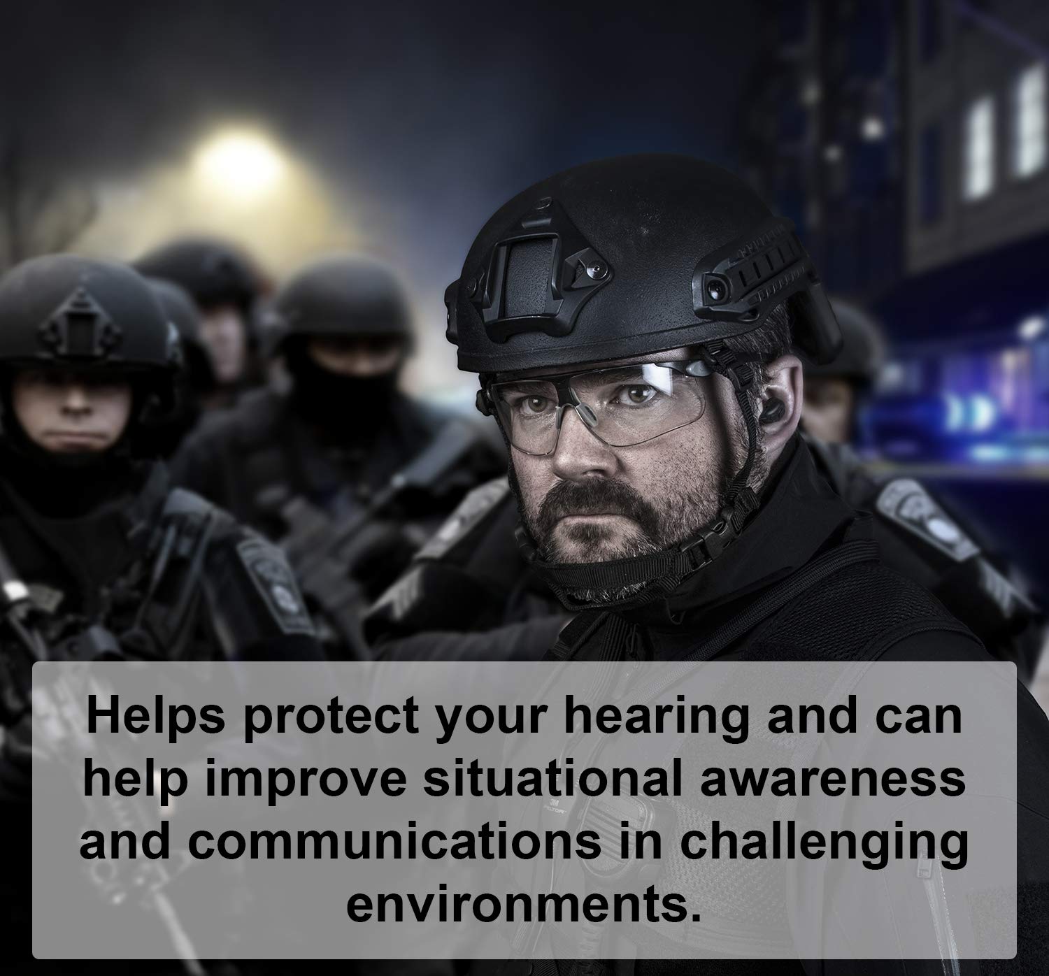 3M PELTOR TEP-200 Tactical Earplug Kit, NRR 23dB, Rechargeable, Noise Reduction, Construction, Law Enforcement: Industrial & Scientific