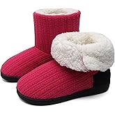 ONCAI Women's Slippers Comfort Knit Boots Winter Warm Outdoor Indoor Shoes