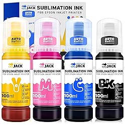 Printers Jack Sublimation Ink Auto Refilled bottles