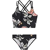 Kanu Surf Girls Waverly UPF 50 Beach Sport Criss-Cross Tankini