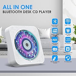 Gueray CD Player with Speakers Bluetooth Desktop CD
