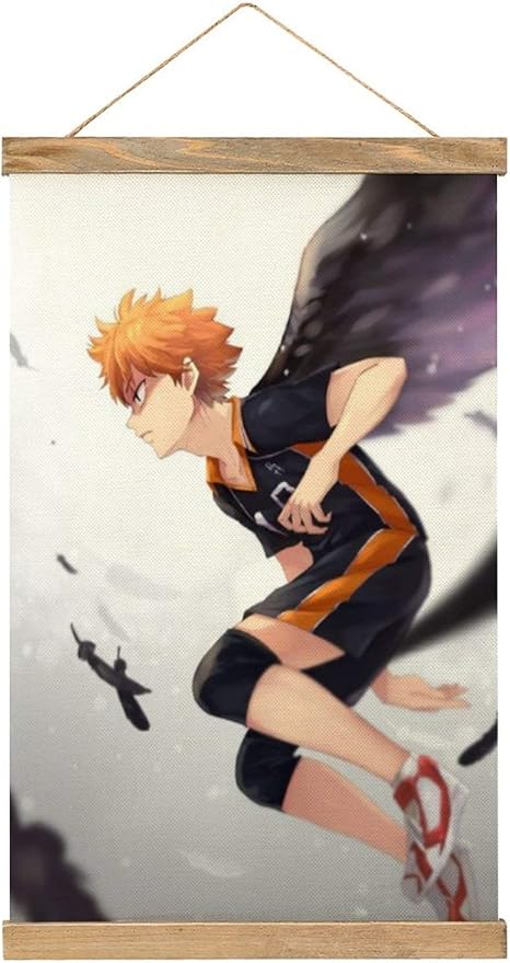 Amazon Co Jp ハイキュー 漫画の帆布の絵 浴室の防水装飾画 オフィスの寮の壁画 カスタム吊り絵 ホリデーギフト52 33 5cm Home Kitchen