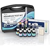 Pawfly 5 in 1 Aquarium Water Master Test Kit for Freshwater &amp; Saltwater | Aquarium Water Test Kit Fish Tank Water Testing Kit for pH Nitrite Nitrate Ammonia &amp; Phosphate, Aquarium Test Kit