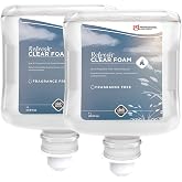 SC Johnson Professional Refresh Clear Foam Soap Cartridge Refill Pack, Foaming Hand Soap, 1 Liter Cartridge Foam Soap Refill, 2 Count, for Professional Use Only