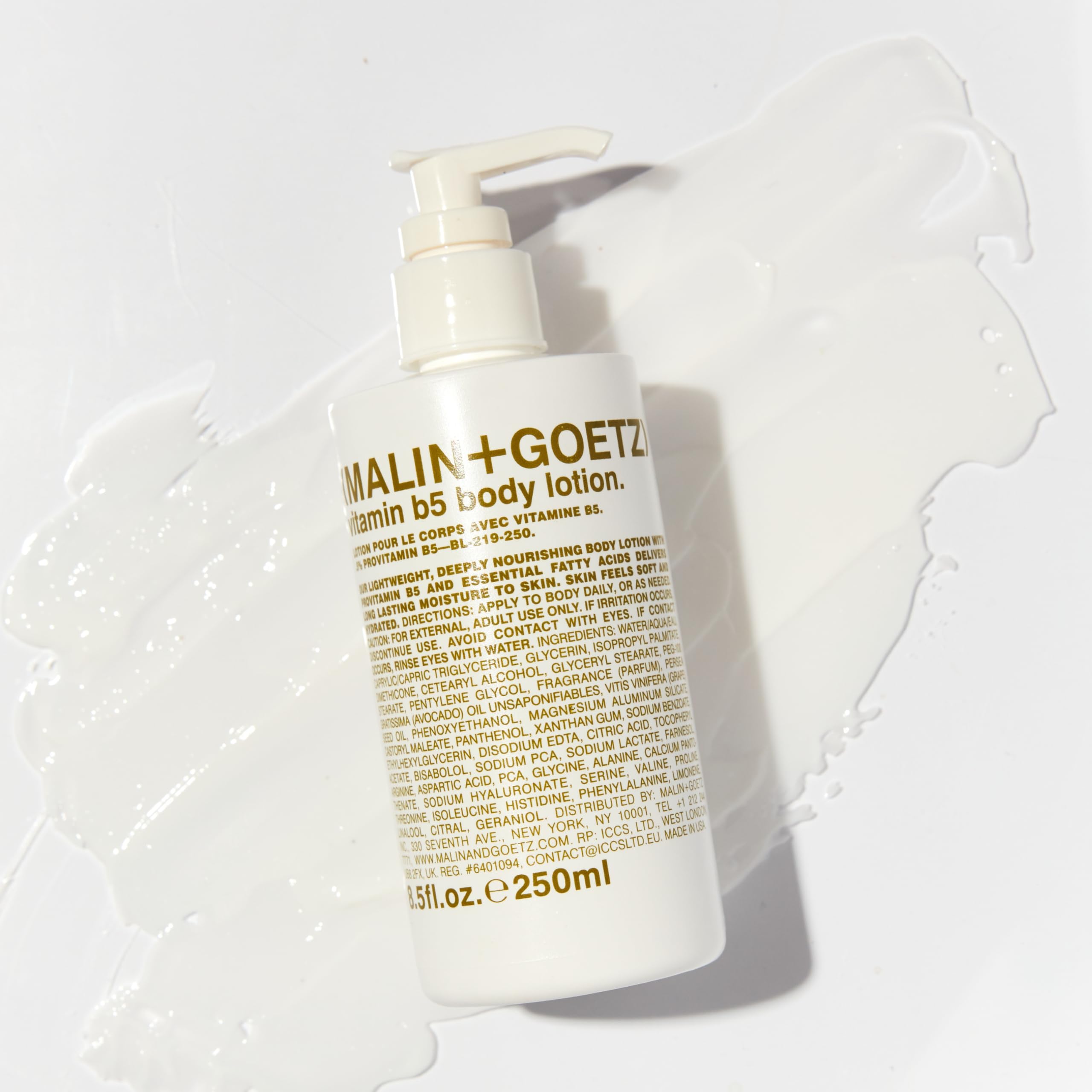 Malin + Goetz Vitamin B5 Body Lotion for Women & Men An Everyday Essential To Heal All Skin Types. Vegan & Cruelty-Free
