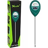 XLUX Plant Soil Moisture Meter, for Indoor and Outdoor use, Battery-Free | Since 2015, instant read, anti-rust 304 SST probe, Clear &amp; Easy-to-Read Display, Single-Probe, less hurts to roots