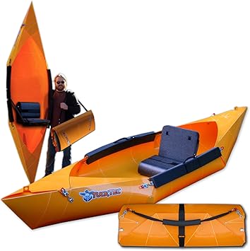 Amazon Co Jp Tucktec 折り畳み式カヤック 10フィート ハードシェル 折りたたみ式 カヤック どこでも収納でき 2分で設置できます 折りたたみポータブルカヤックは車のトランクに収まります ルーフラックなし 収納なし スポーツ アウトドア
