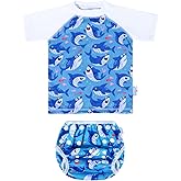 babygoal Baby Swimsuits with Reusable Swim Diaper 2 Piece Bathing Suit UPF 50 Sun Protection for Infant Toddler Boy Girl