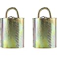 QWORK Cow Anti-Lost Bells, 2 Pack, Cattle Goat Horse Sheep Grazing Metal Bells, 4" Loud Bells