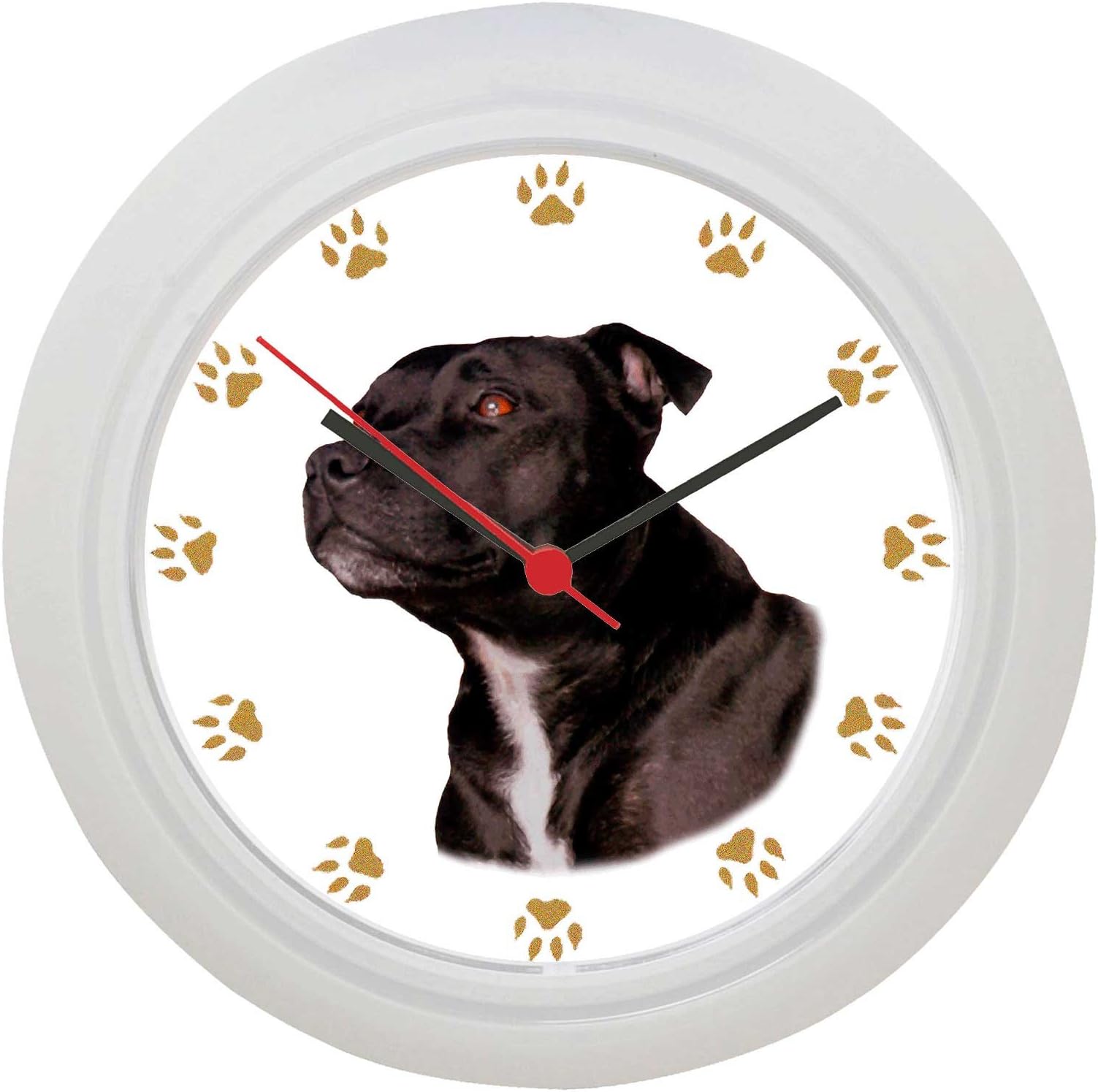 Staffordshire Bull Terrier Wall Clock
