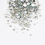 CANVALITE 1500PCS Rhinestones 6 Sizes Flat Back Gems Nail Art Kit with Tools view 5