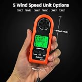 Kethvoz KE-816B Anemometer Handheld Wind Speed Meter with Temp 0.3-30m/s 5% view 4