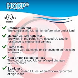 HQRP 10ft AC Power Cord fits Brother MFC-7820N