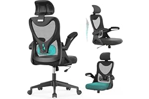YONISEE Office Chair - Ergonomic Desk Chair with Adjustable 2D Headrest & Lumbar Support, Til t& Height Adjustment Home Office Desk Chairs