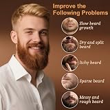XIKEZAN Beard Oil Gift Set 5 Pack Classic Scents for Men Unscented view 3