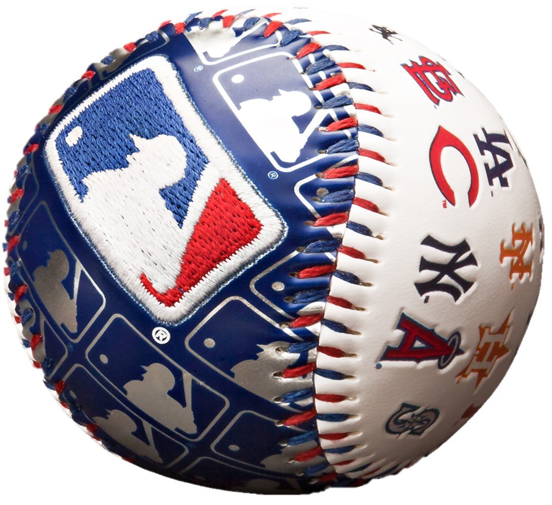 Rawlings MLB League Logo Cap Logo Baseball Official Size White