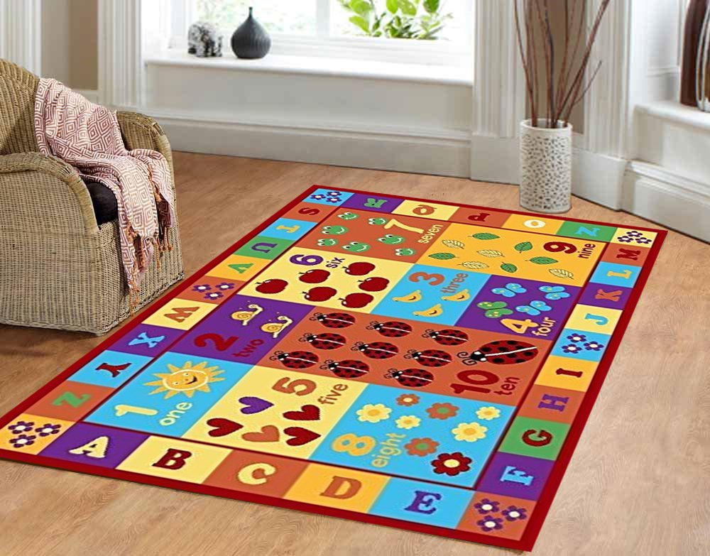 Furnish my Place 3' x 5' Kids ABC area rug Educational Alphabet Letter Numbers eBay