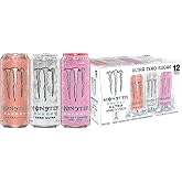 Monster Energy Ultra 3 Flavor Variety Pack, Zero Ultra, Ultra Peachy Keen, Ultra Strawberry Dreams, Sugar Free Energy Drink, 16 Ounce (Pack of 12)