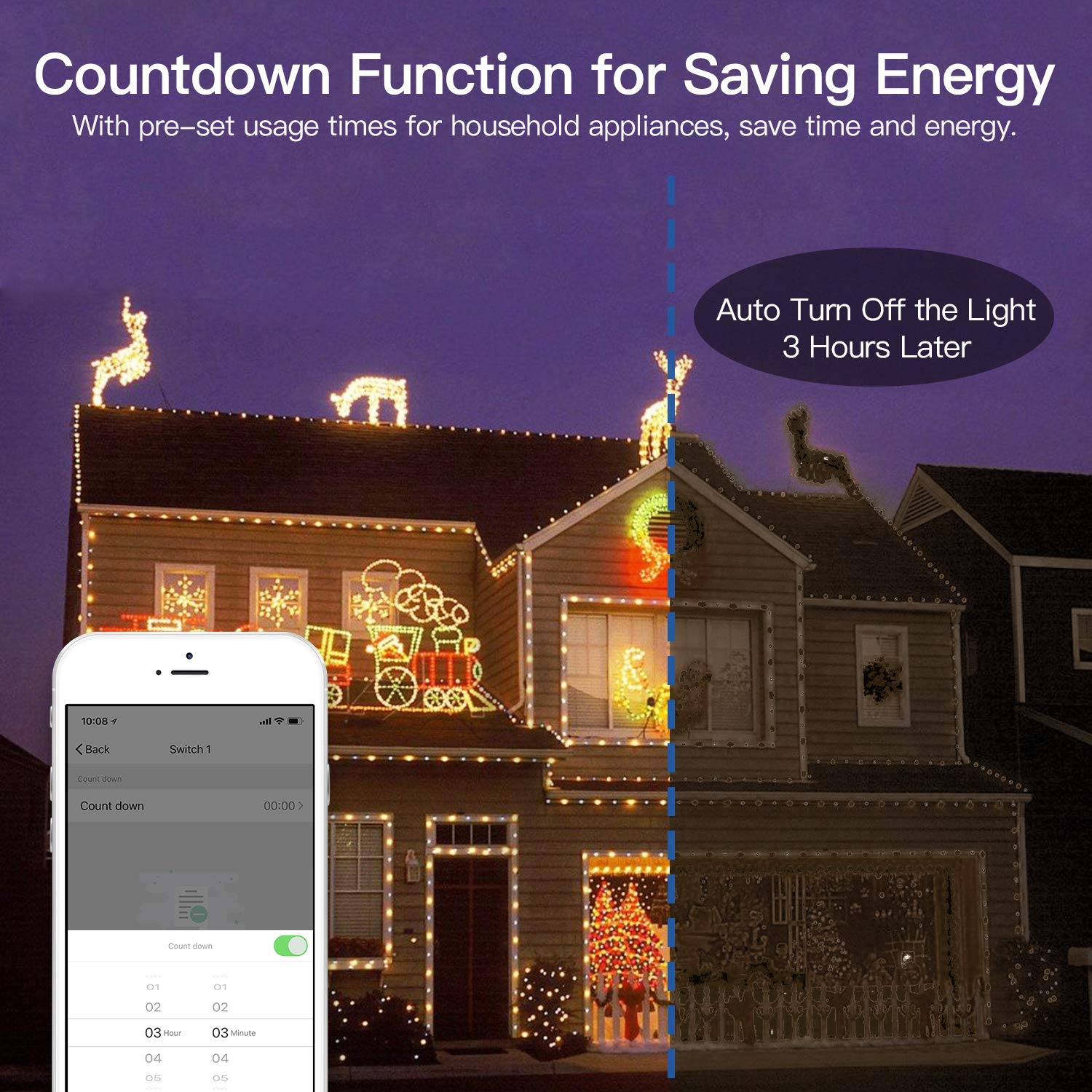 Outdoor Smart Plug, 1byone WiFi Outlet Outdoor Timer with 2 Sockets, Comptible with Alexa, Google Home, IP44 Waterproof: Industrial & Scientific
