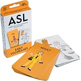 ASL Flash Cards - American Sign Language Flashcards for Beginners, Kids, Babies, Toddlers - Learn How to Sign - Early Learning Study Materials - Classroom and Homeschool Supplies (Early Vocabulary)