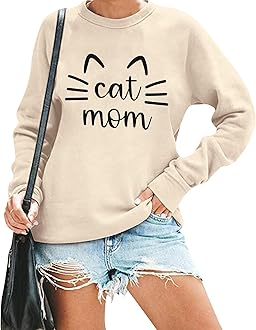 Cat mom sweatshirt Clearance