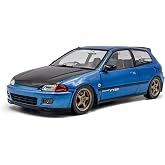 Solido Works 1:18 Scale Civic (EG6) Cobalt Blue Pearl 1991 Diecast Model Car S1810406