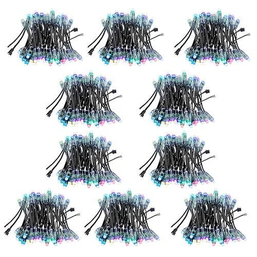 ALITOVE WS2811 RGB LED Pixels Light Individually Addressable 12mm ...