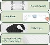 RIQINXIN Grounding Sheet Earthing Bed with 10% Silver Fiber UK Plug 68x132cm view 2