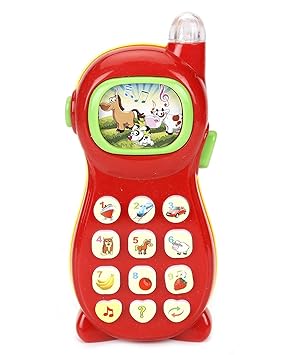 Sajani Musical Learning Mobile Toy for Kids with Question Answer, Sounds and Projection (RED)