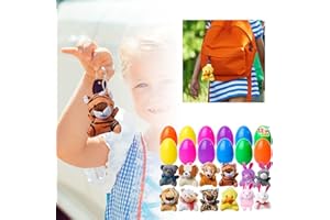 Generic Easter Bunny Keychain Surprise Toy Set Perfect for Kids Egg Hunt Fillers and Holiday Party 12PCS (White, 5. 96cm)