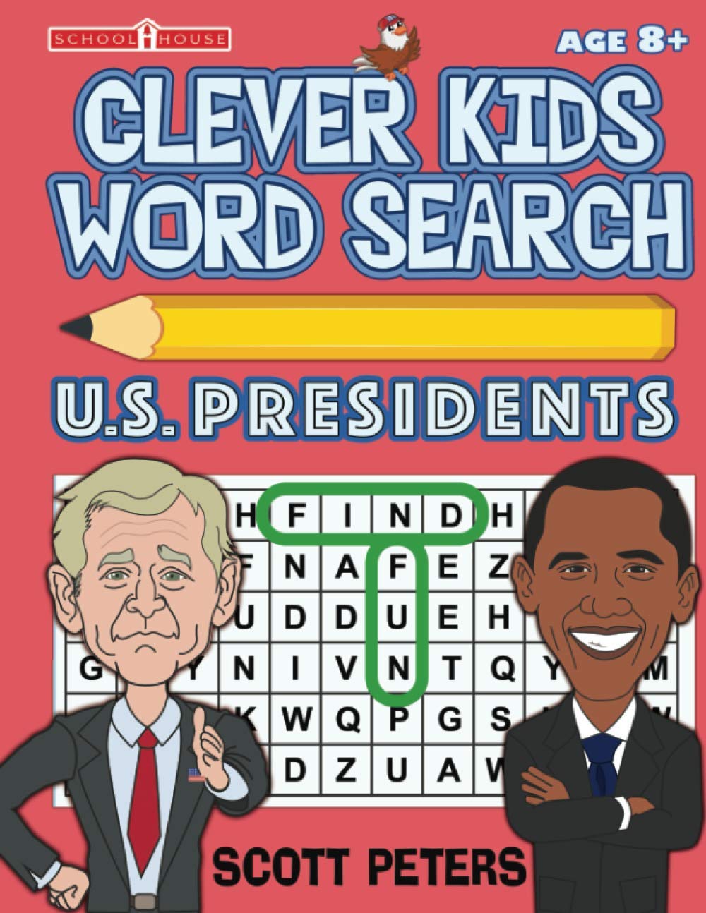 clever kids word search united states presidents play and learn peters scott 9781951019112 amazon com books