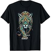 Mandala Art Jaguar Jaguars Zoo T-Shirt