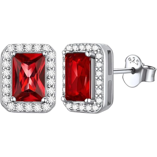 Jewever Tiger Eye Gemstone Stud Earrings - 15mm 925 Sterling Silver For Women & Men