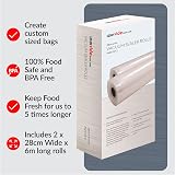 SousVideTools Vacuum Sealer Rolls Pack of 2 28cm x 6m for Sous Vide view 4
