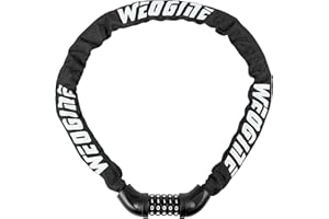 WEOGINE Bike Lock with Numbers and high Security Level, Bike Chain Lock, Bicycle Locks, 5 Digit Combination Lock for Bike, Bicycle, Scooter, Motorcycle, Door, Gate, Fence