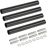 MECCANIXITY Threaded Extension Rod, 3.94" Lamp Pipe with Connector Light Fixture Parts for Pendant Light Island Lighting Chan