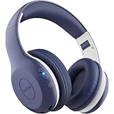 EarFun K2 Kids Bluetooth Headphones for School, Kids Headphones with Mic | Volume Limited, 60H Playtime, Built-in Mic, Stereo Sound, Foldable Over-Ear Headphones for Kids/Toddler/Travel/Tablet, Blue