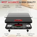 201 Digital Kitchen Scale 5kg Tempered Glass Backlit LCD view 3