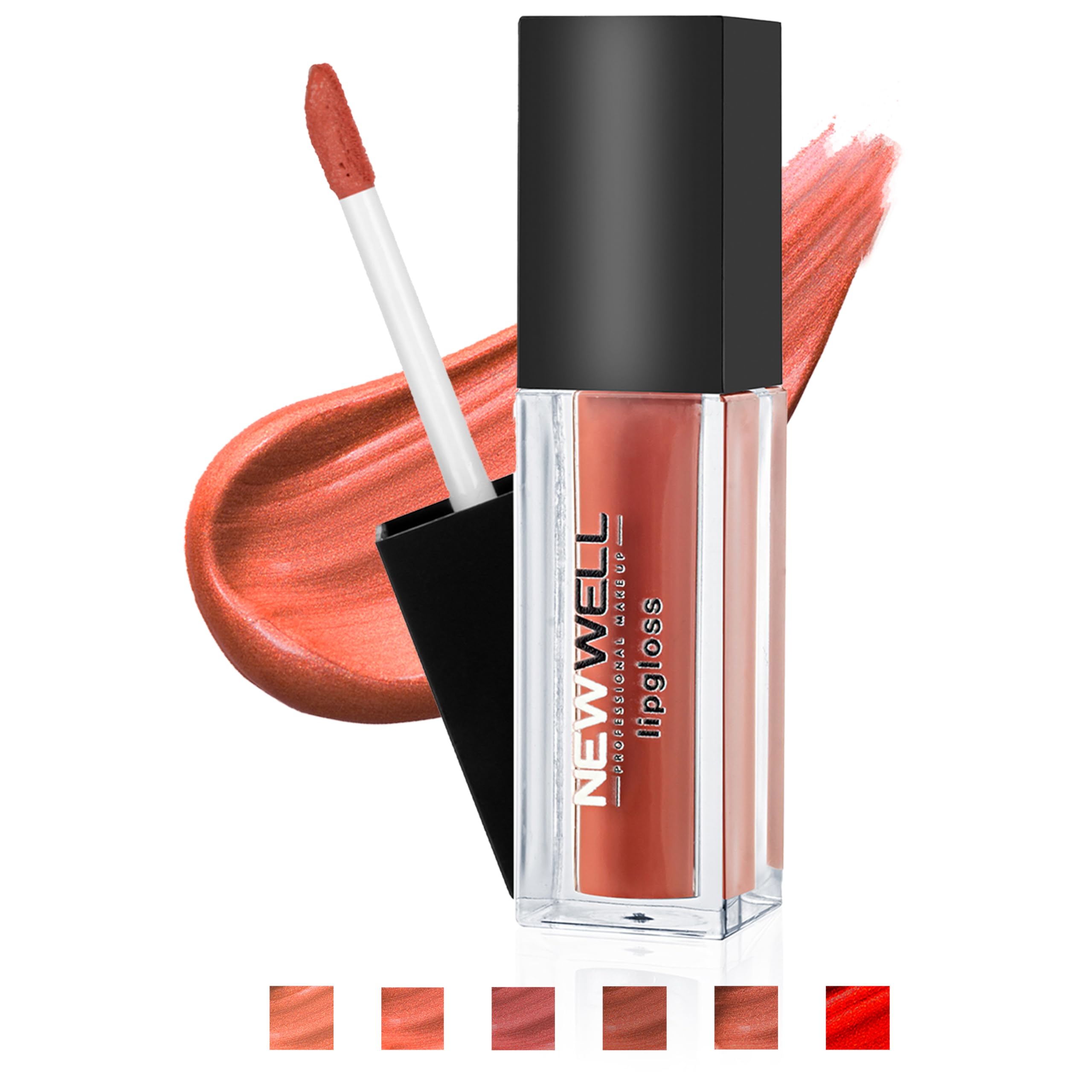 NEW WELL Matte Lip Gloss Liquid Lipstick 24 Hours Hold, Waterproof, Intense Colours, Vegan Liquid Lip Gloss (04)