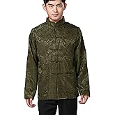 Chinese Traditional Tai Chi Uniform Long Sleeve Top Kungfu Shirt Tang Suit for Men